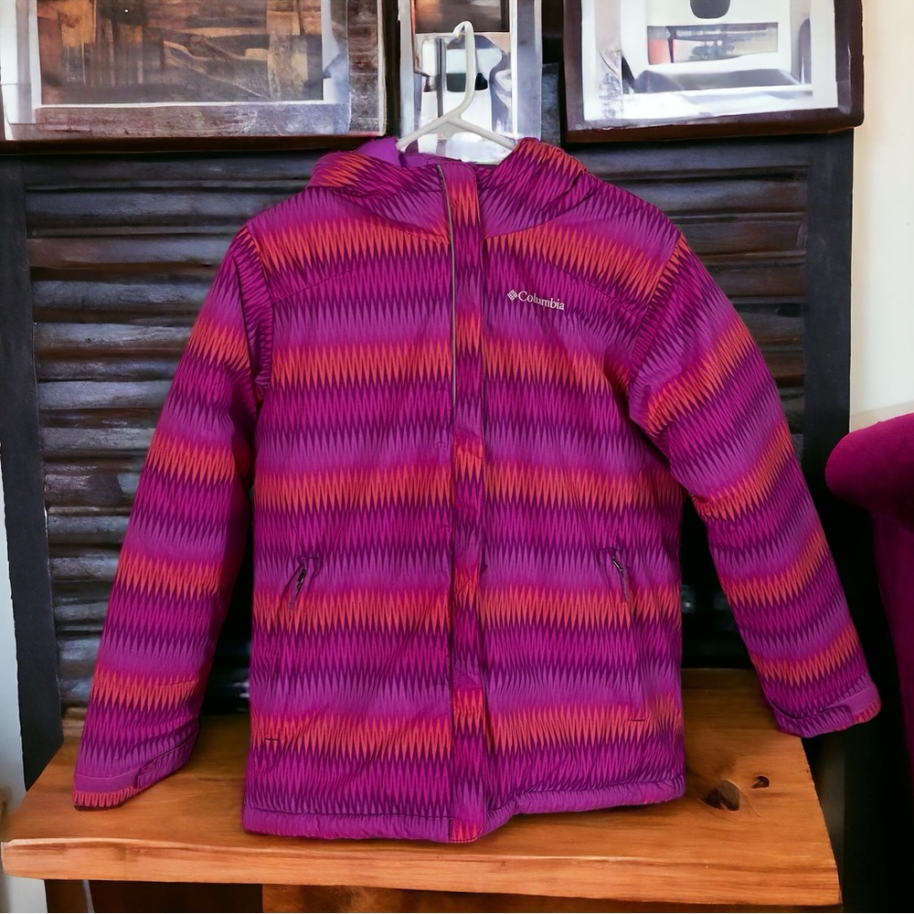Columbia Girls/Kids EUC XL  Hooded Ski Jacket-